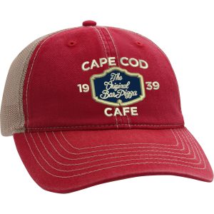 Red Embroidered Trucker Hat